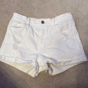 Hollister White jean shorts